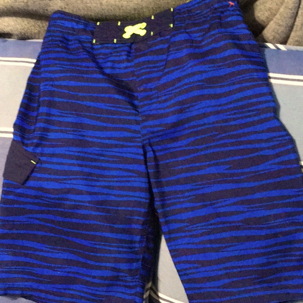 Boys blue swim trunks